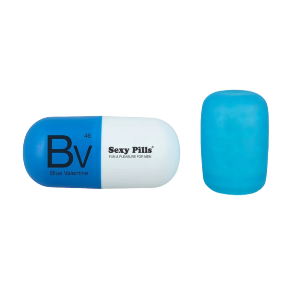 Love To Love Sexy Pills Single Use Stroker 6 Pack Blue