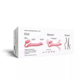SEMI-REALISTIC BENDABLE STRAP-ON PINK - M