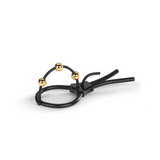 Mystim Pearly Pete - e-Stim Corona Strap With Golden Balls
