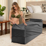 Liberator Aria XL Flip Chaise 22 Inch Wide - Convertible XL Sex Chair and Bed Bench Black