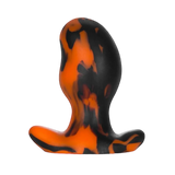 Oxballs Ergo Buttplug Black Orange Swirl Large