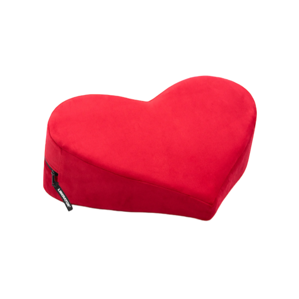 Liberator Heart Wedge Sex Pillow Red Microvelvet