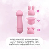 Esmerelda Charlotte Mini Vibrator with 3 Heads