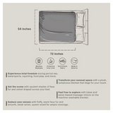 Liberator Fasinator Throw - Regular size - Faux Fur - White & Black