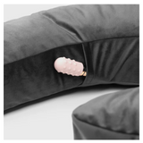 Liberator Lune Side Snuggle Pillow with Palm Vibrator Black