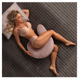 Liberator Lune Side Snuggle Pillow with Palm Vibrator Rose