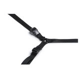 Liberator Bed Buckler Tether and Cuff Restraint Kit Black Microfiber