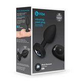 B-Vibe Vibrating Jewel Plug M/L - Black