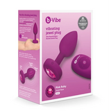 B-Vibe Vibrating Jewel Plug S/M - Fuchsia
