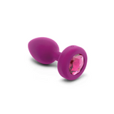 B-Vibe Vibrating Jewel Plug S/M - Fuchsia