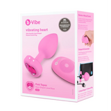 B-Vibe Vibrating Heart Plug S/M - Pink