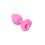 B-Vibe Vibrating Heart Plug S/M - Pink