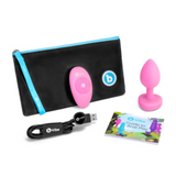 B-Vibe Vibrating Heart Plug S/M - Pink