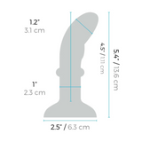 B-Vibe Remote Control Rimming P-Spot Plug - Teal