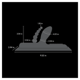 The Cowgirl Buckwild - Double Penetration Silicone Attachment - Black