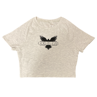 God Is Gay Crop Tee Grey