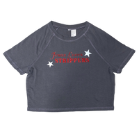 Jesus Loves Strippers Crop Tee Dark Grey