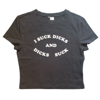 Dicks Suck Tee Black