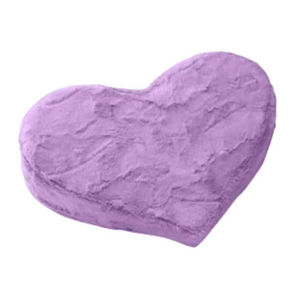 Liberator Heart Wedge Faux Fur - Purple