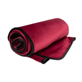 Liberator Fascinator Lush Throw  Merlot Microvelvet - King Size