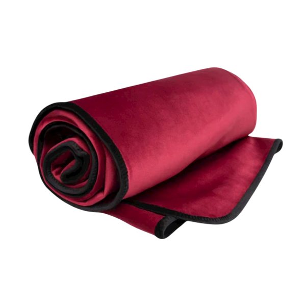 Liberator Fascinator Lush Throw  Merlot Microvelvet - King Size