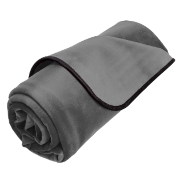 Liberator Fascinator Throw Grey Microvelvet - Regular Size