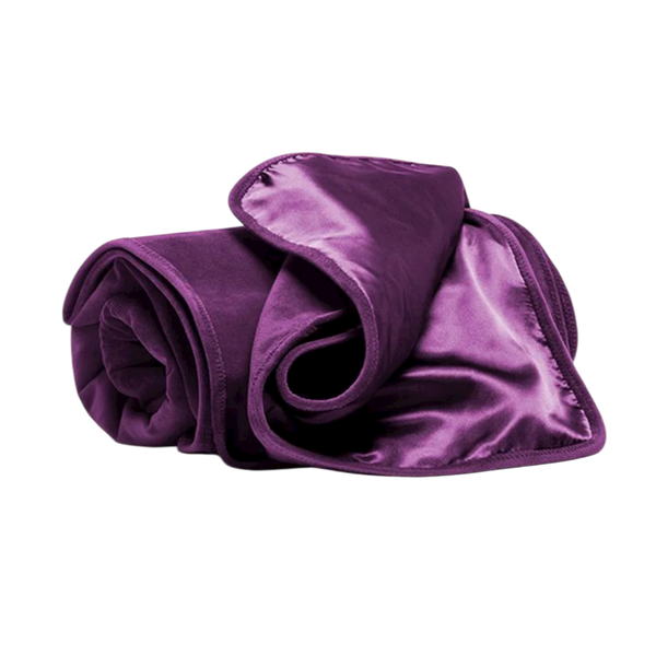 Liberator Fascinator Throw Aubrergine Microvelvet - Regular Size