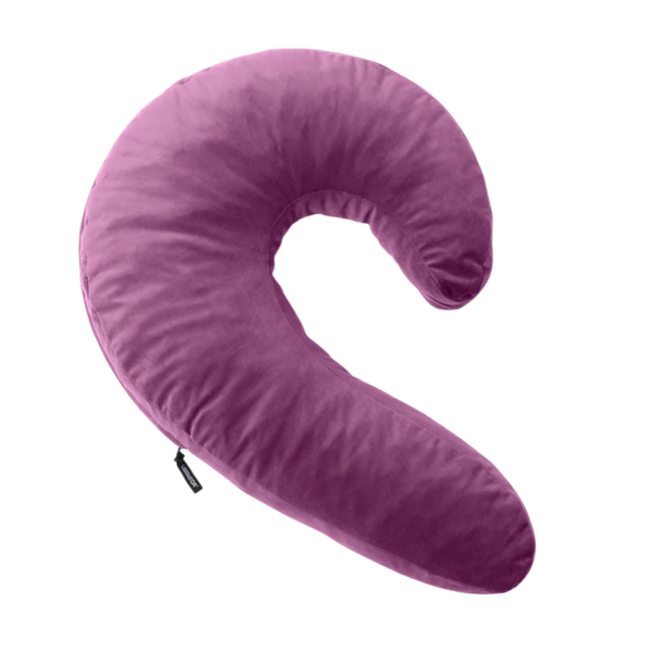 Liberator Lune Side Snuggle Pillow with Palm Vibrator Purple