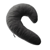 Liberator Lune Side Snuggle Pillow with Palm Vibrator Black