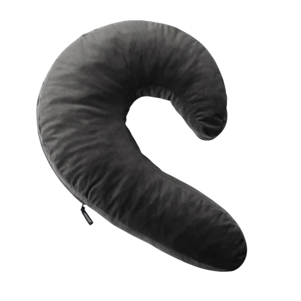 Liberator Lune Side Snuggle Pillow with Palm Vibrator Black