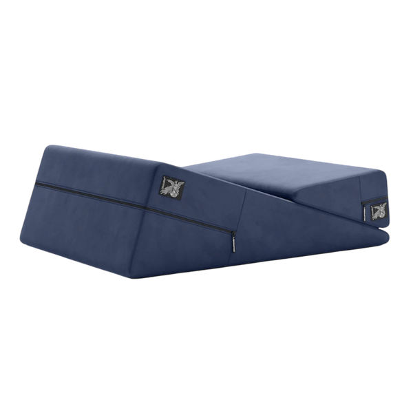 Liberator Wedge & Ramp Sex Positioning Pillow Combo - Décor Velvet Blue
