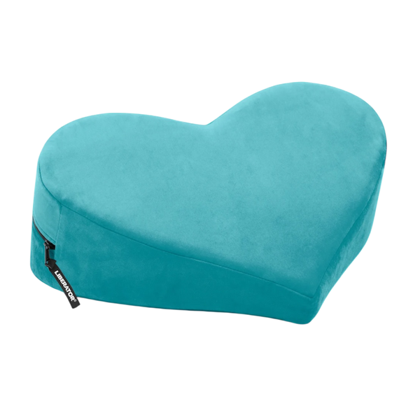 Liberator Heart Wedge Teal Microvelvet