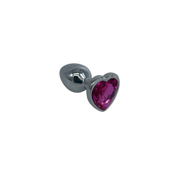 Butt Plug – Heart Jewel Stainless Steel Plug