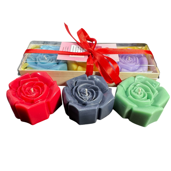 Intamo Pleasurables Wax Play Rose Candles - Limited Edition Holiday Special - 3 Pack
