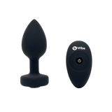 B-Vibe Vibrating Jewel Plug M/L - Black