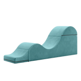 Liberator Aria Flip Chaise 18 Inch Wide - Convertible Sex Chair and Bed Bench, Teal