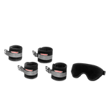 Liberator Seduction Cuff & Blindfold Kit - Black Microfiber