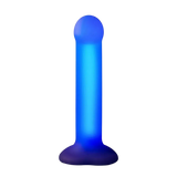 Strap On Me Glow-LED Dildo - Purple - M