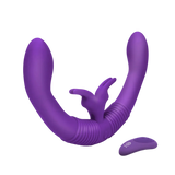 Together Couples Vibrator with Remote Control - Purple