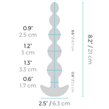 b-Vibe Cinco Anal Beads - Black