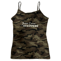 Jesus Loves Strippers Tank Camo