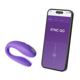 We-Vibe Sync Go App Controlled Couple Vibrator Light Purple