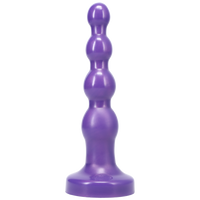Tantus Large Ripple Silicone Buttplug Midnight Purple