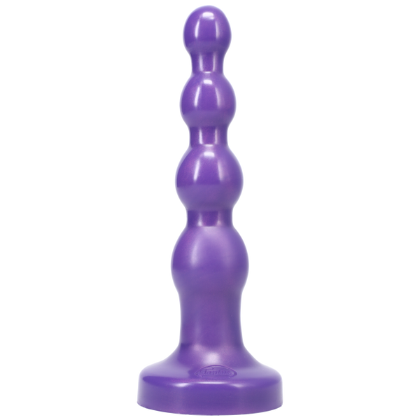 Tantus Large Ripple Silicone Buttplug Midnight Purple